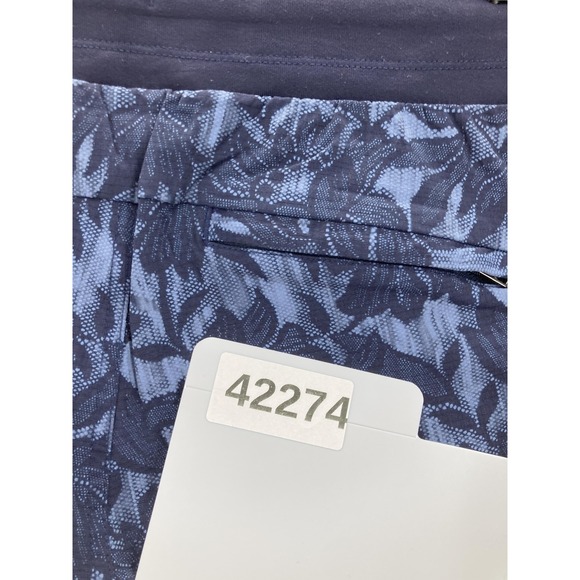 Athleta Trekkie North Jogger Women 4 Ethereal Bloom Floral Blue High Rise Gym - Picture 14 of 14